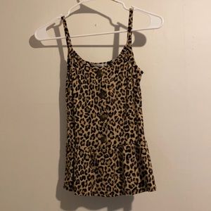 Leaped print tank top